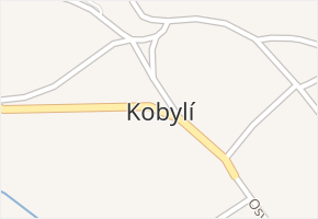 Kobylí v obci Kobylí - mapa části obce
