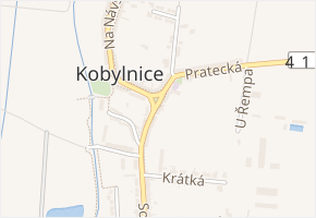 Na Budínku v obci Kobylnice - mapa ulice