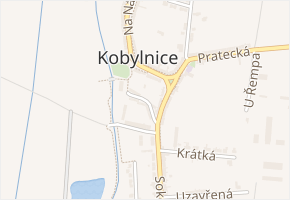 Za dvorem v obci Kobylnice - mapa ulice