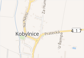 Za Humny v obci Kobylnice - mapa ulice