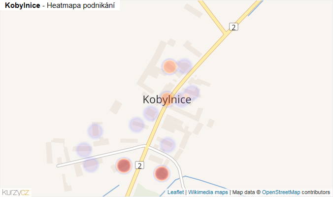 Mapa Kobylnice - Firmy v části obce.