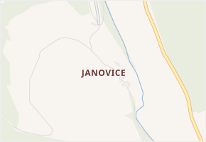 Janovice v obci Kobyly - mapa části obce
