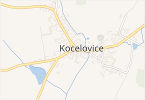 Kocelovice v obci Kocelovice - mapa části obce