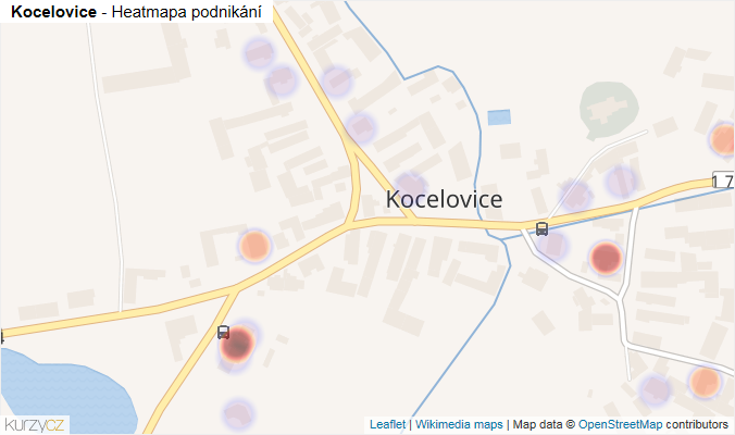 Mapa Kocelovice - Firmy v části obce.