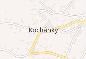 Kochánky v obci Kochánky - mapa části obce