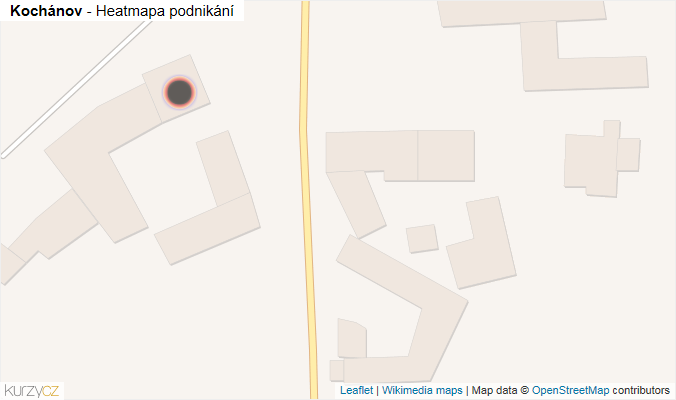 Mapa Kochánov - Firmy v obci.