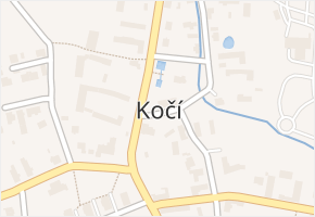 Kočí v obci Kočí - mapa části obce