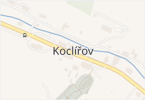 Koclířov v obci Koclířov - mapa části obce