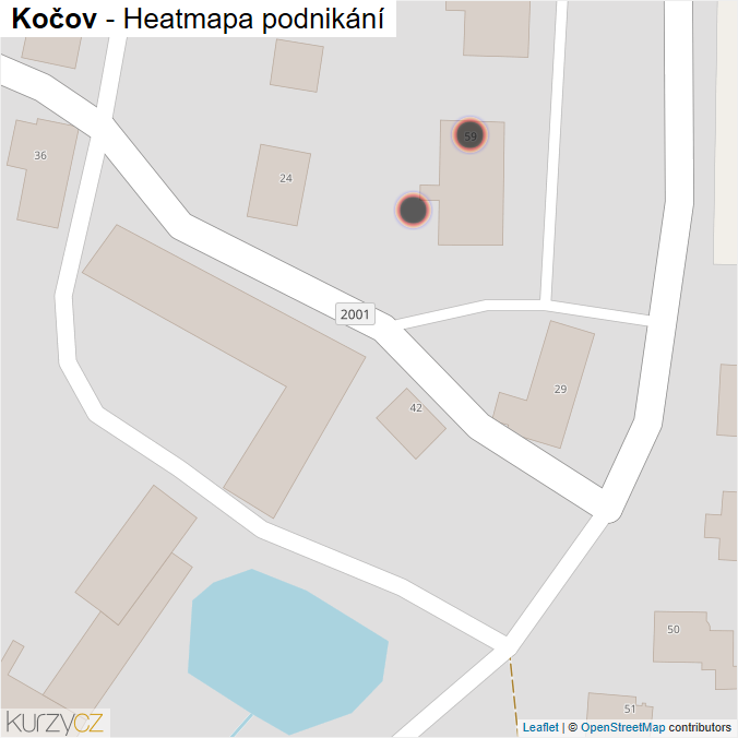 Mapa Kočov - Firmy v obci.