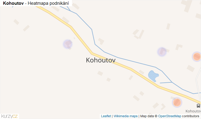 Mapa Kohoutov - Firmy v části obce.