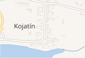 Kojatín v obci Kojatín - mapa části obce