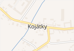 Kojátky v obci Kojátky - mapa části obce