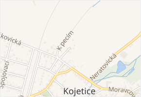 Krátká v obci Kojetice - mapa ulice