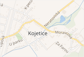 V chaloupkách v obci Kojetice - mapa ulice