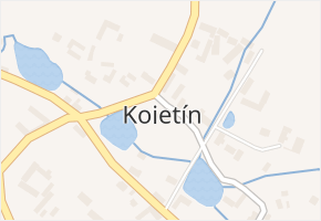 Kojetín v obci Kojetín - mapa části obce