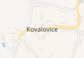 Kojetín III-Kovalovice v obci Kojetín - mapa části obce