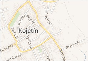 Komenského náměstí v obci Kojetín - mapa ulice