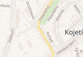 Palackého v obci Kojetín - mapa ulice