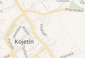Podvalí v obci Kojetín - mapa ulice