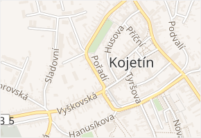 Pořadí v obci Kojetín - mapa ulice