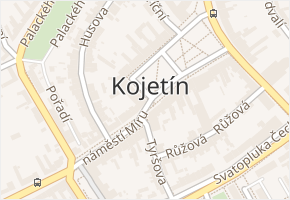 Přerovská v obci Kojetín - mapa ulice