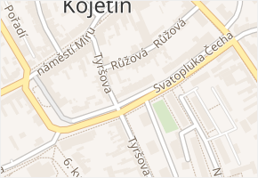 Svatopluka Čecha v obci Kojetín - mapa ulice