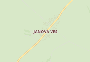 Janova Ves v obci Kokořín - mapa části obce