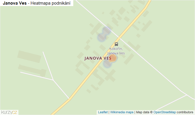 Mapa Janova Ves - Firmy v části obce.