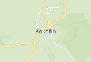 Kokořín v obci Kokořín - mapa části obce