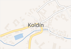 Koldín v obci Koldín - mapa části obce