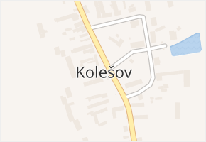 Kolešov v obci Kolešov - mapa části obce
