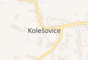 Kolešovice v obci Kolešovice - mapa části obce