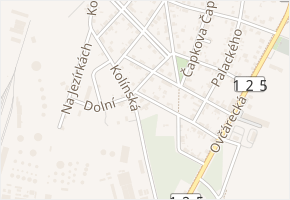 Alšova v obci Kolín - mapa ulice