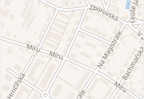 Antonína Dvořáka v obci Kolín - mapa ulice