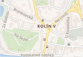 Antonína Kaliny v obci Kolín - mapa ulice