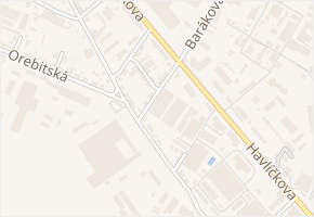 Barákova v obci Kolín - mapa ulice