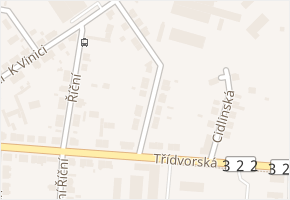 Boženy Němcové v obci Kolín - mapa ulice