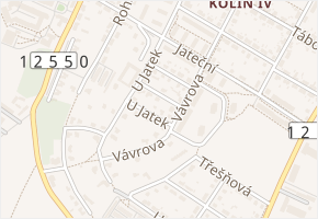 Cihlářská v obci Kolín - mapa ulice