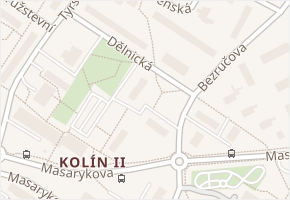 Dělnická v obci Kolín - mapa ulice