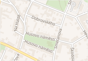 Dobrovského v obci Kolín - mapa ulice