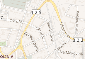 Horského v obci Kolín - mapa ulice