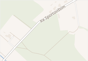 Ke Sportovištím v obci Kolín - mapa ulice