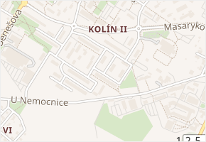 Klenovecká v obci Kolín - mapa ulice