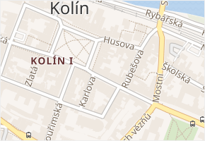 Kutnohorská v obci Kolín - mapa ulice