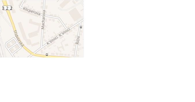 Macharova v obci Kolín - mapa ulice
