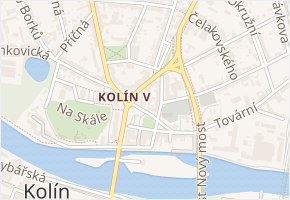 Na Louži v obci Kolín - mapa ulice