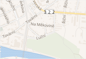 Na Měkovině v obci Kolín - mapa ulice
