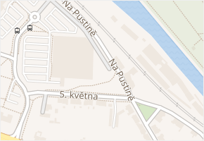 Na Pustině v obci Kolín - mapa ulice