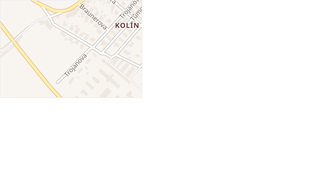 Na Svobodném v obci Kolín - mapa ulice