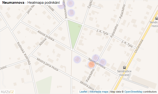 Mapa Neumannova - Firmy v ulici.
